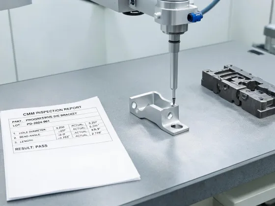 Stamped bracket inspection case
