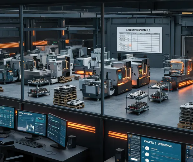 Manufacturing supply chain control room